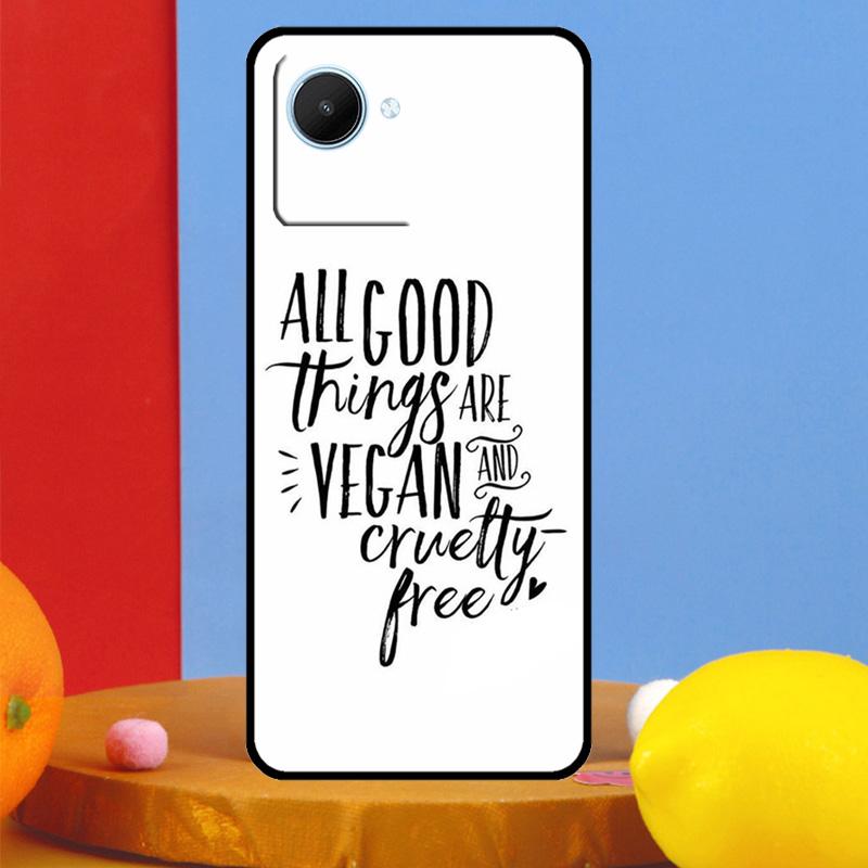 LOVE VEGGIE Vegetarian Quotes VEGAN For Realme 15 Pro 10 11 12 13 14 Pro Plus GT6 GT7 C61 C67 C63 C71 C55 C51 C65 C53 C75 Case