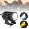 6000K Yellow White Dual Color Hi / Lo Beam  LED Motorcycle Headlight for Tractor Truck / ATV UTV SUV / Boat with Switch, 8 - 80V Aux Spotlight