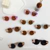 Children'S Sunglasses Sunglasses Wind Danish Retro Round Frame 1-10 Years Old Baby Sunshade Sunscreen Diy Cute Glasses
