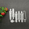 Birthday Candle Label Metal Cutting Dies Scrapbooking Stamps Craft Embossing Die Stencil Template