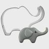 Stainless Steel Biscuit and Fondant Mold Set - Elephant & Giraffe Designs