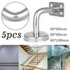 High Quality Handrail Brackets Stair Brackets Wall Mounted Silver Hardware