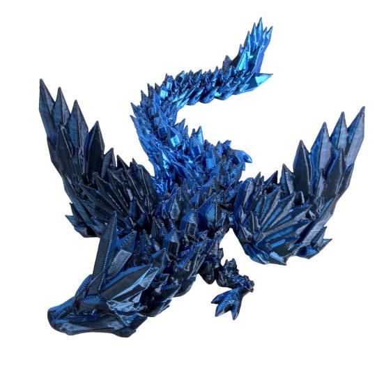 3D-печатная фигурка летающего дракона с подвижными суставами, красочная фигурка дракона, шарнирная модель крылатого дракона, игрушка-фиджет, настольное украшение, орнамент