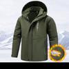 Men's Winter Warm Softshell Jacket Waterproof Outdoor Hiking Snow Jacket
