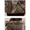 Women Stylish Winter Short Padded Coat Thickened Warm Jacket with Printed Design Petite Size