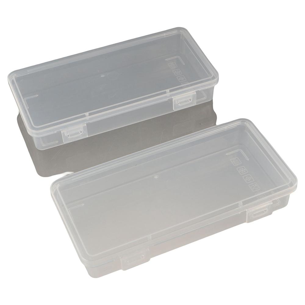 Transparent Desktop Storage Box Buckled Stationery Box Waterproof Pencil Case Organizer
