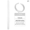 30 Holes Plastic Spiral Rings For A4 Paper Notebook Stationery Office Supplies