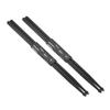 PATIKIL 2 Pairs Nylon Drumsticks with 7A Plastic Anti-Slip Handles for Adult Electric Drums, Percussion, Black, 16"