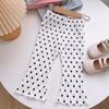 Summer Girls' Floral Polka Dot Bell Bottoms Thin Baby Leggings Baby Pants Mosquito Repellent Pants Women