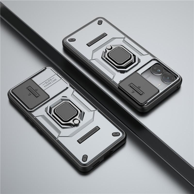 Для Vivo iQOO Z9x 5G Чехол для iQOO Z9X Чехол для линзы, раздвижное стекло, защитная броня, противоударный держатель, магнитный бампер для iQOO Z9x