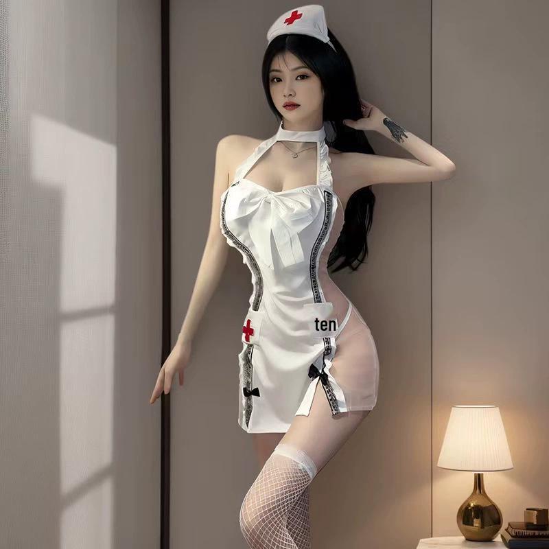 Комплект милого медсестринского белья Pure Desire – Сексуальная облегающая юбка и пижама для женщин