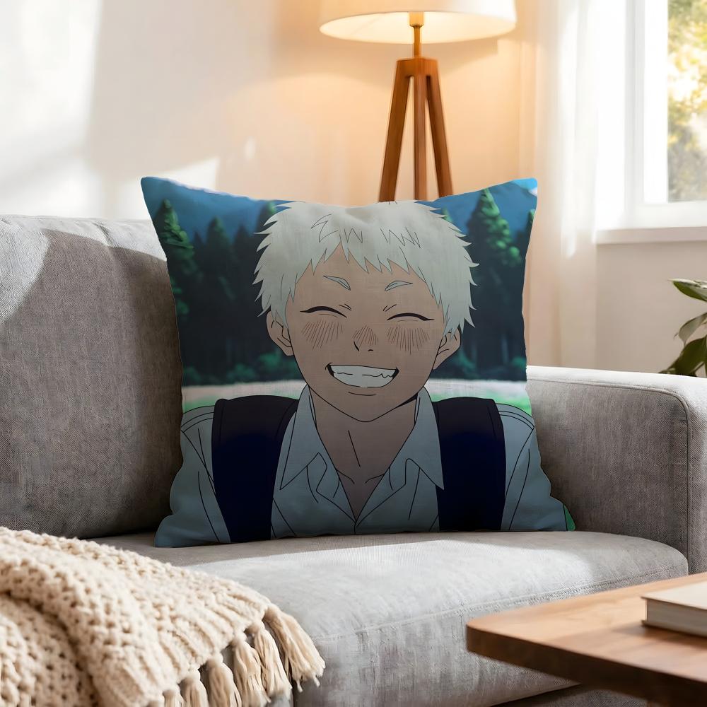 Manga The Summer Hikaru Died Cushion Cover 1Pcs Decorative Covers Soft Cushion Case For Sofa Couch Decor 40X40 45X45 Pillowcases