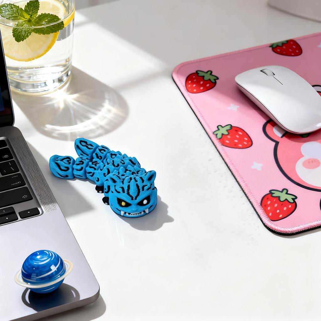 Синий с подвижными суставами, прочная артикуляция, синий брелок, оригинальное украшение, идеальный подарок для детей.