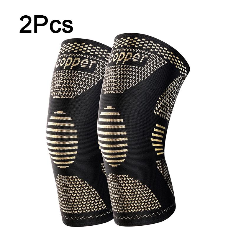 Медный наколенник от боли при артрите-Медный наколенник от боли в колене Компрессионный рукав для занятий спортом, тренировок, облегчения боли в колене