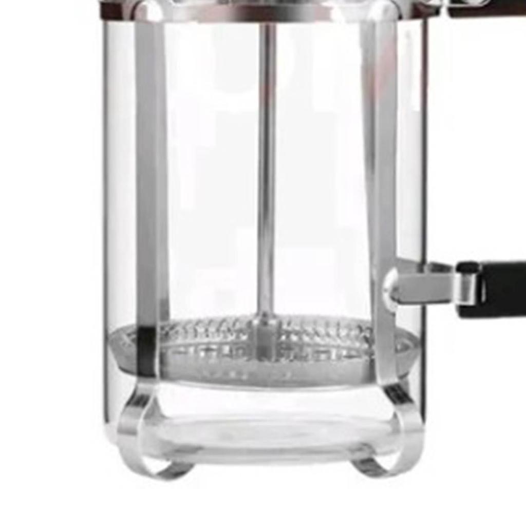 Стеклянный пресс-горшок 600 мл Прозрачный фильтр из нержавеющей стали Термостойкий Пресс для быстрого приготовления кофе