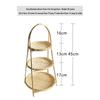 Round Square Bamboo Woven Basket for Tea, Snacks, Fruits, Cakes, and Desserts.