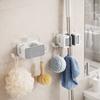 Plastic Brush Broom Hanger Waterproof Broomstick Hanger Multi-functional Mop Broom Holder  Garden