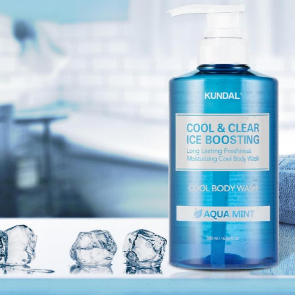 KUNDAL COOL & CLEAR ICE BOOSTING COOL BODY WASH 500 мл