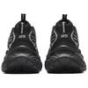 Anta Амортизация Нескользящее Покрытие Cushioning Slip Resistant Coverage Низкие Кроссовки на Толстой Подошве Женские Черный Серебристый 122518899-2