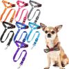 Adjustable Non Stretch Pet Dog Car Restraint Harness With Reliable Fabric And Safe Loop For Back Seat