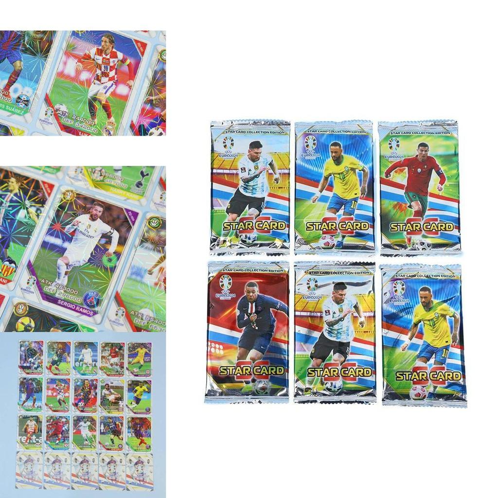 Ultimate Football Star Cards European Cup Messi Neymar Ronaldo Collectible Card Deck