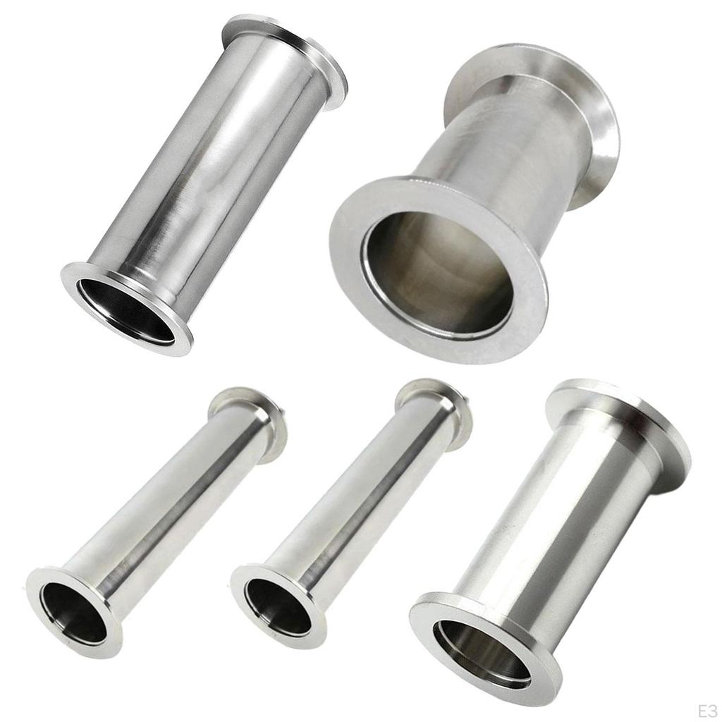 Hygienic Coil Pipe Fittings, Straight Connection, Flange Ends, Pipes, Fittings