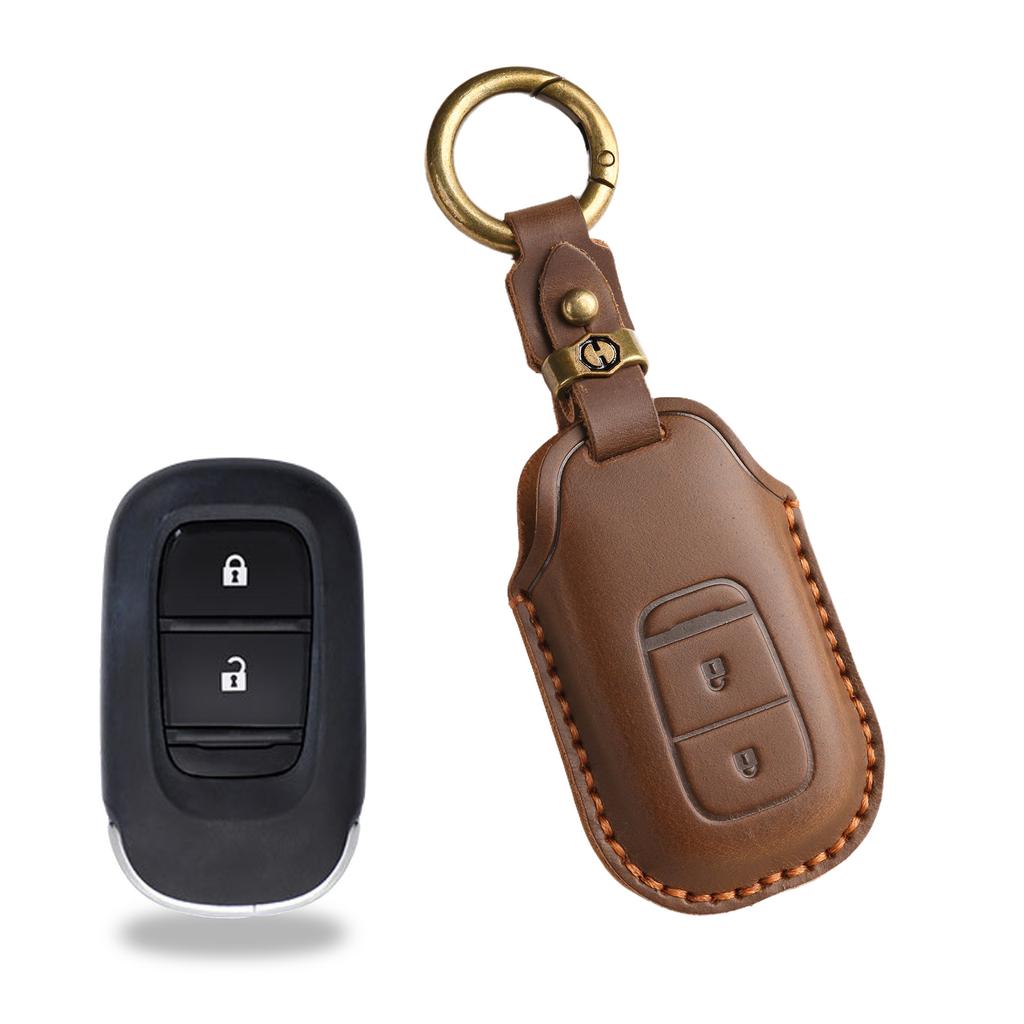 Новый ретро чехол для ключей подходит для нового Honda Accord Civic, ручная работа, кожаный брелок для ключей автомобиля.