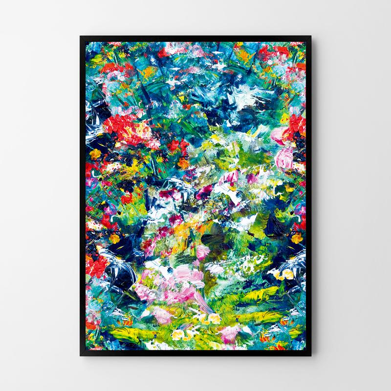 Плакат абстрактная живопись