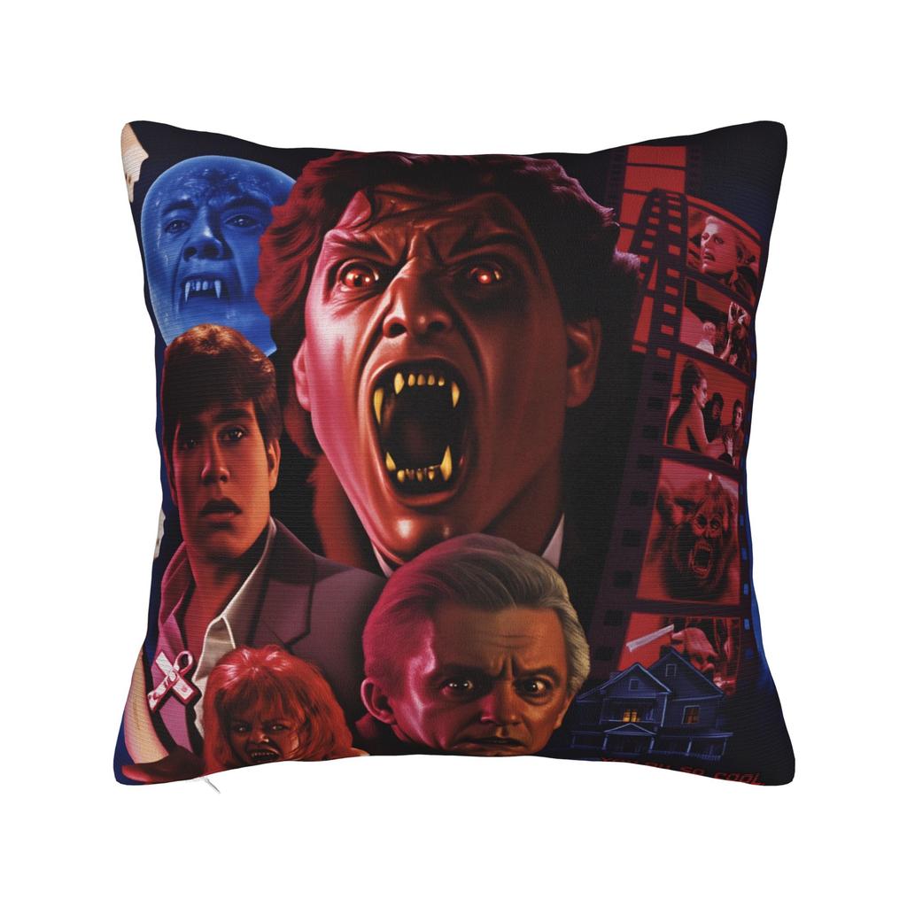 Horror Film Frighteds Nights Pillow Cover Funny Pillow Case For Living Room Bed Chair Comfy Cushion Cover Birthday Present