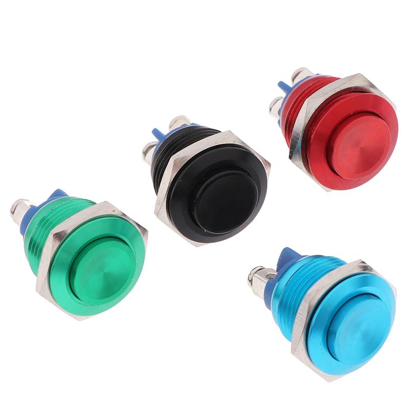 1Pc Momentary Push Button Switch 16mm Waterproof Mount Button Switch