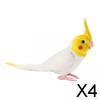 4x Simulation Parrot Figurine Miniature Realistic Garden Bird Ornament for Teaching Aids