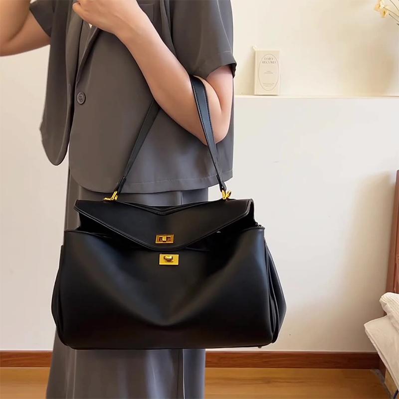 Женская новая стильная сумка-тоут высокого качества, стильная, большая вместимость, минималистичная, сумка на плечо для ежедневных поездок, модная