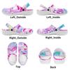 Unisex Printed White EVA Clogs Lightweight Breathable Slip On Garden Shoes Summer Beach Pool Bathroom Casual Sandals Shower Use