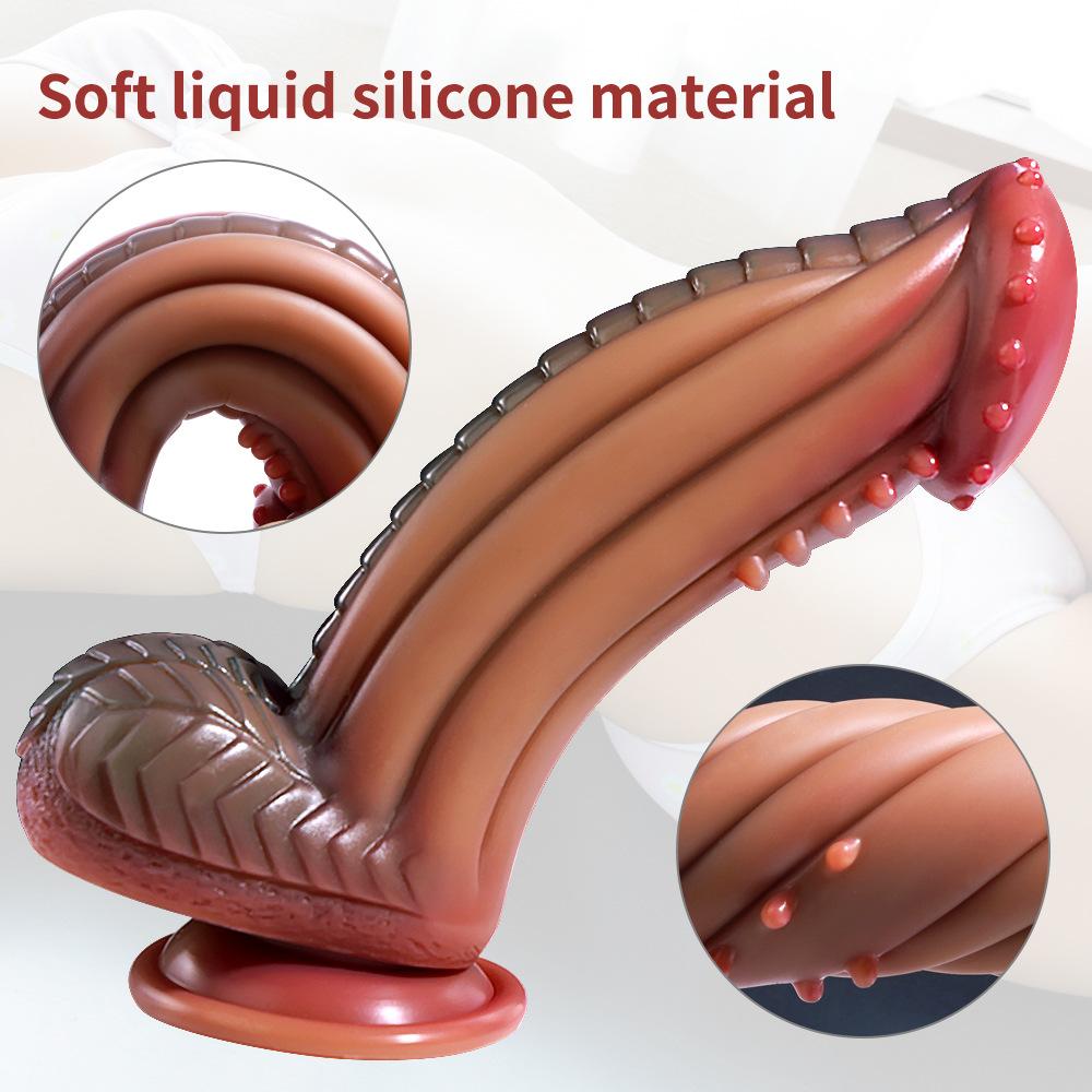 Alien Shape Silicone Dildo - Soft Vibrating Penis for Women Adult Sex Toys