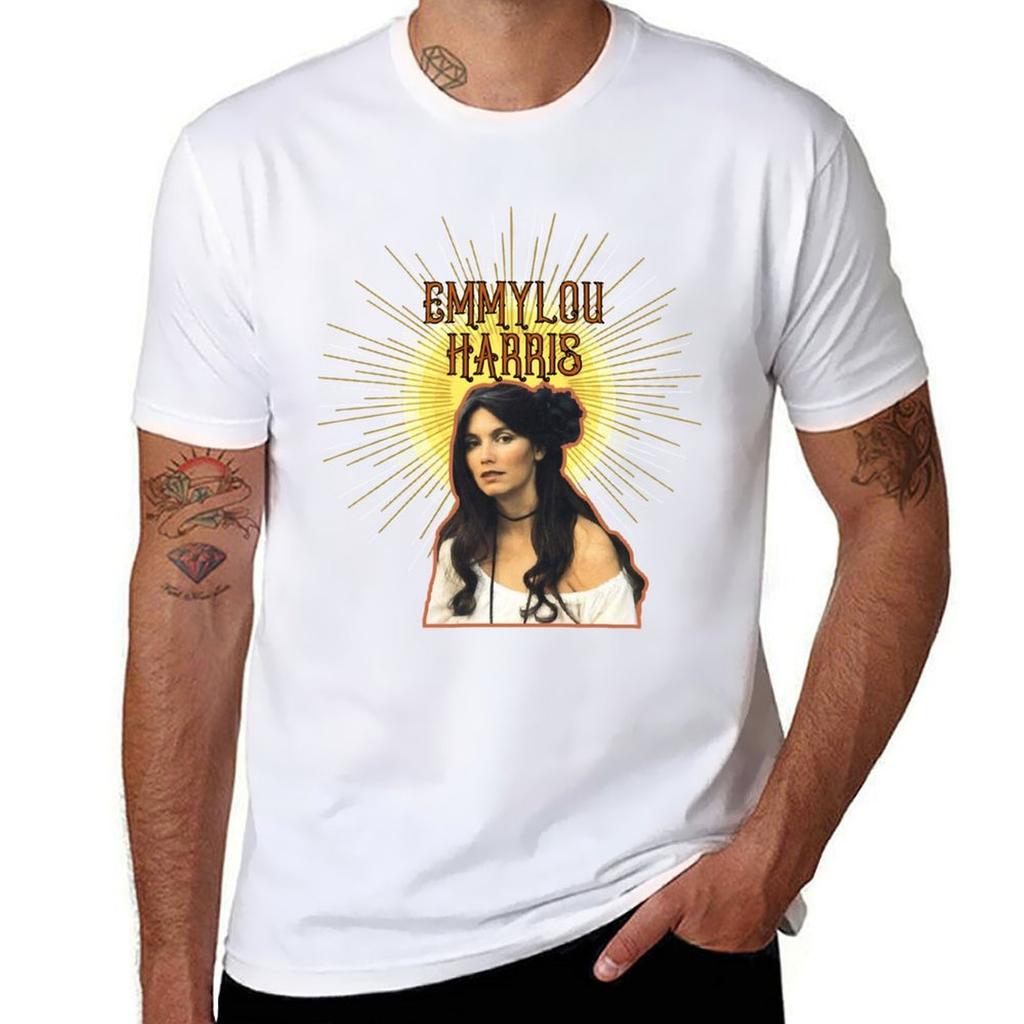 Emmylou Harris Classic TShirt Gym Wear Breathable Short Sleeve Tee