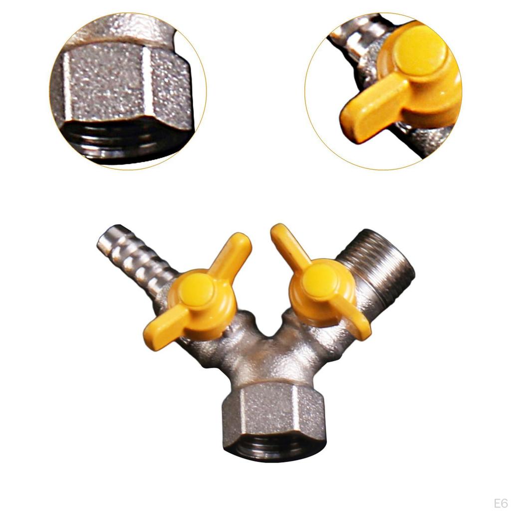 3-ходовой запорный клапан Y-образный шаровой компонент для ремонта с медными резьбами 0,79"