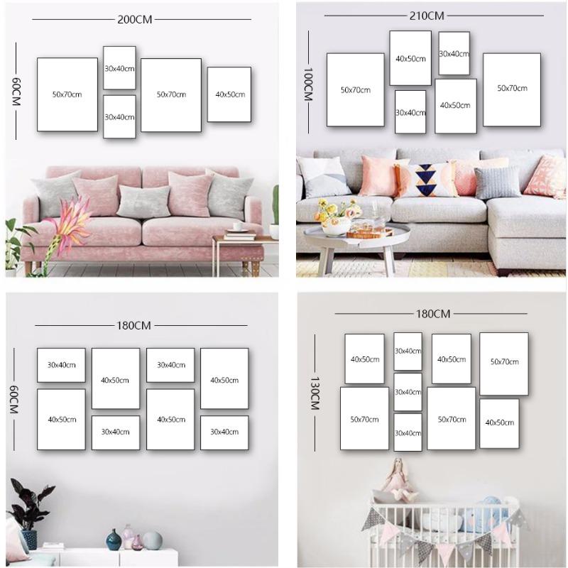 Акварельные Животные Полевой Цветок Лев Кролик Медведь Панда Корова Фламинго Постеры Настенное Искусство Холст Принты Картина Декор Детской Комнаты