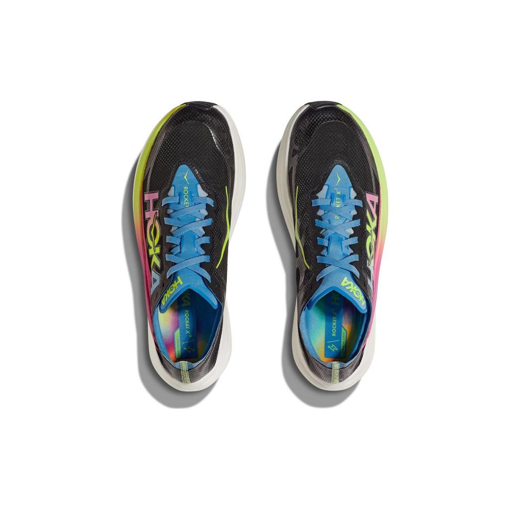Кроссовки унисекс HOKA Rocket X 2 Black Rainbow мульти 1127927-BKML
