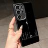 Samsung A07 Xiaomi Redmi 14C для iPhone 17 Pro Max Infinix Realme Чехлы для телефонов Мягкий коричневый Кожаный узор TPU Чехол NY47 Космос космонавт скейт луна