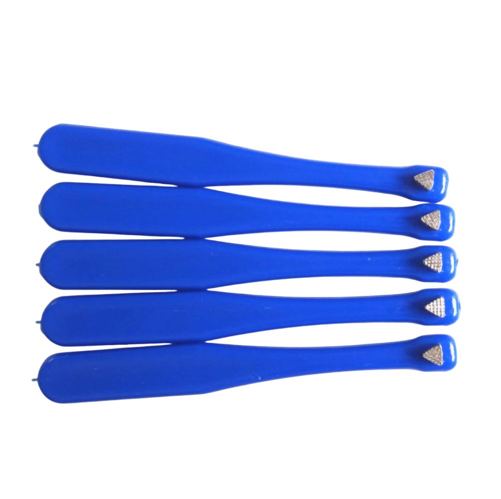 Пластиковая ручка для стоматологического ортодонтического кольца, толкатель, элеватор, стоматологическое кольцо, толкатель, автоклавируемый инструмент синего цвета