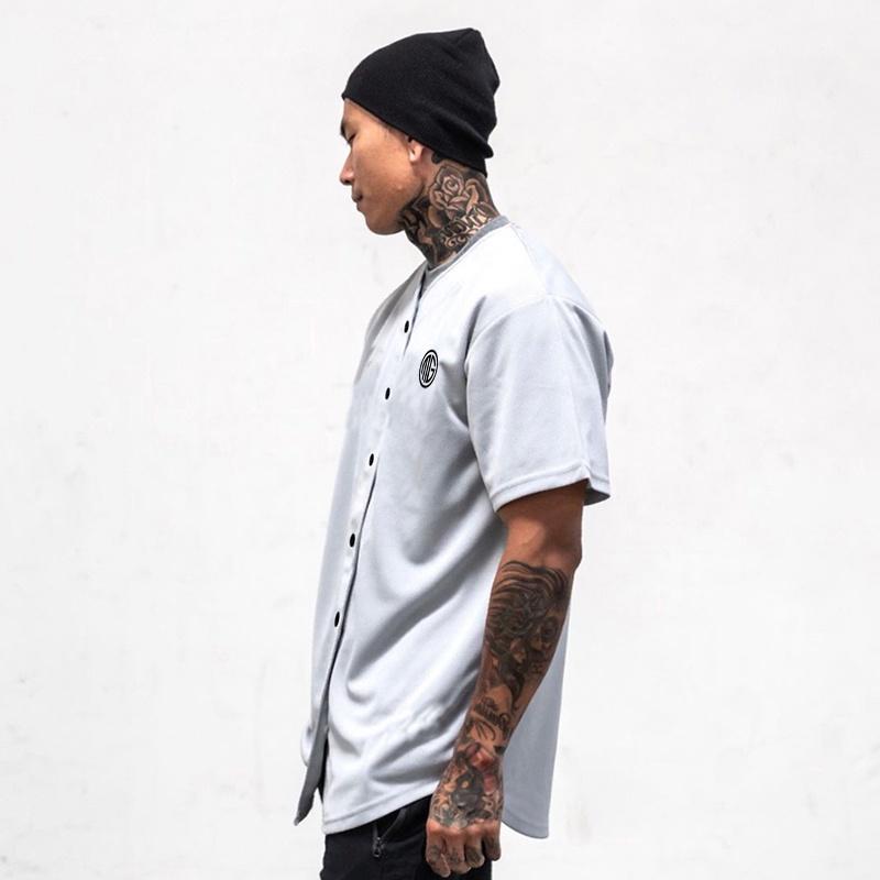 Muscleguys Мужская футболка-кардиган большого размера, однотонная спортивная одежда, топы для бодибилдинга и фитнеса, спортивная футболка, уличная футболка в стиле хип-хоп