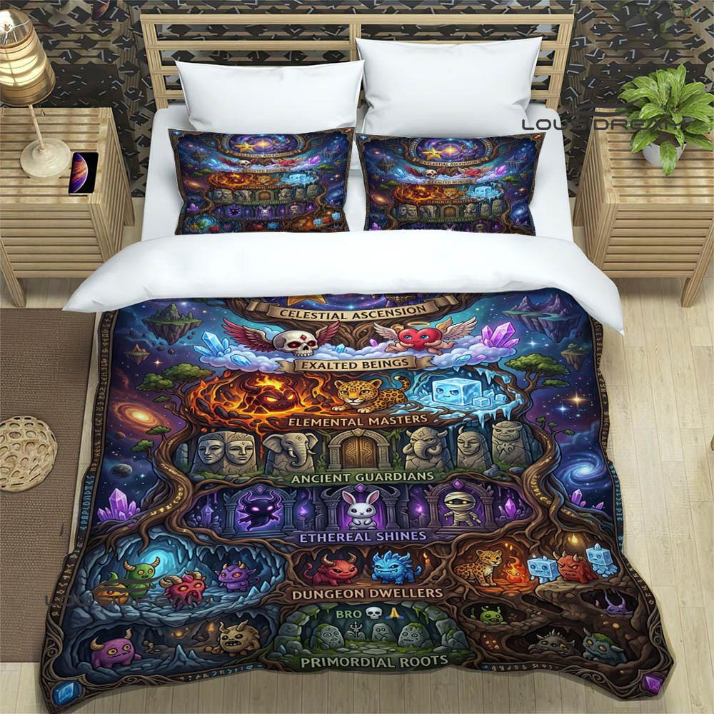 3D game B-blox fruits printed Bedding Sets exquisite bed supplies set duvet cover comforter set bedding set luxury birthday gift