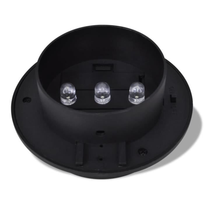 Lampes solaires - Yanjiibuy - 6 pcs - Noir - LED - Jardin - 12 x 6,35 cm
