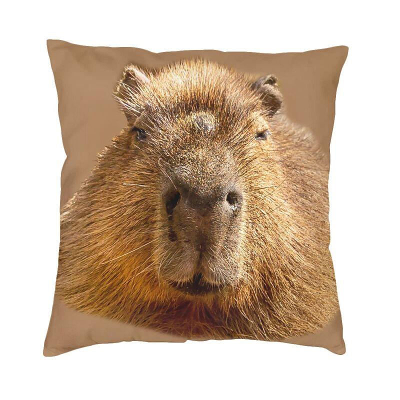 Chilling Capybara Cushion Cover Sofa Decoration Square Throw Pillow Cover 45x45cm