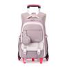 Натуральный рюкзак-тележка с дизайном рыбы для девочек средней школы - Большая многослойная вместимость