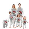 Комплекты с принтом для всей семьи, пижамы, домашняя одежда, комплекты: топы с длинным рукавом + брюки