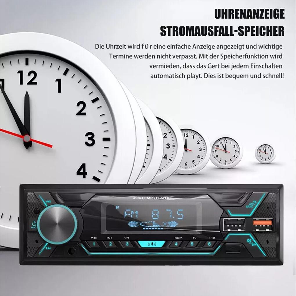 R CA Bluetooth Автомагнитола с -Входом и USB-портом Вспомогательный USB1 Bluetooth Автомагнитола