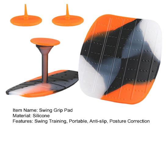 Накладка для гольфа Swing Grip Pad Тренажер для коррекции осанки Нескользящий аксессуар для тренировки захвата для гольфа на открытом воздухе и в помещении