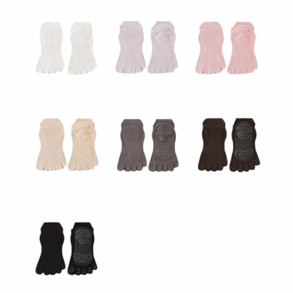 Cotton Women's Sports Yoga Socks Anti-slip Floor Toe Socks Five-toe Socks Ballet