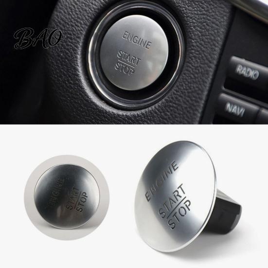OEM Style Start Button Engine Stop Switch for Mercedes Benz, Car Push Seamless Fit Starter Switch, Button, Replacement Accessory Metal Panel Butto